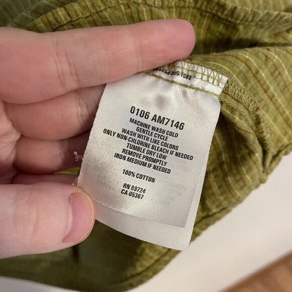 Columbia Men's Sz L Green Short Sleeve Button Up Collared Shirt - Picture 8 of 10